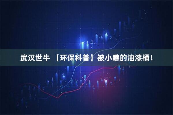 武汉世牛 【环保科普】被小瞧的油漆桶！